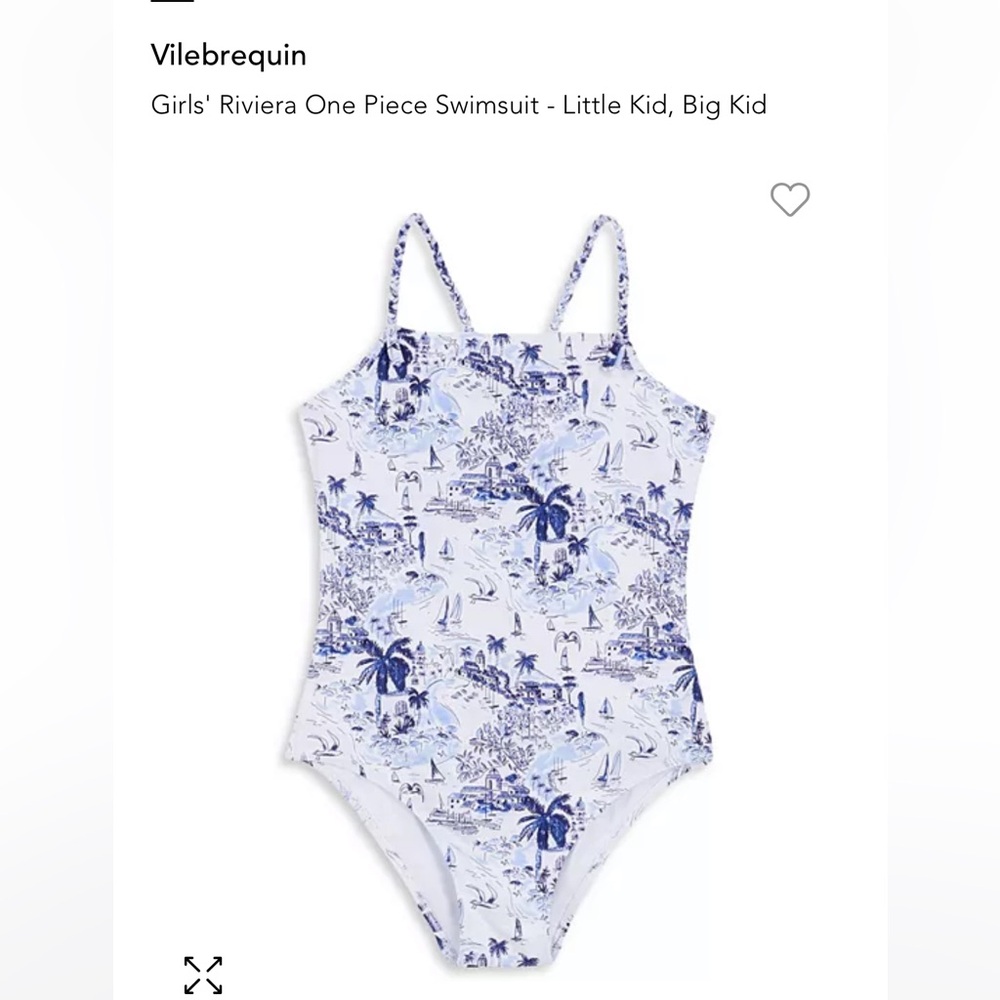 Vilebrequin girls bathing suit Riviera print